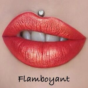 Jeffree Star Very Rare Chrome Collection Velour Liquid Lipstick Flamboyant NIB